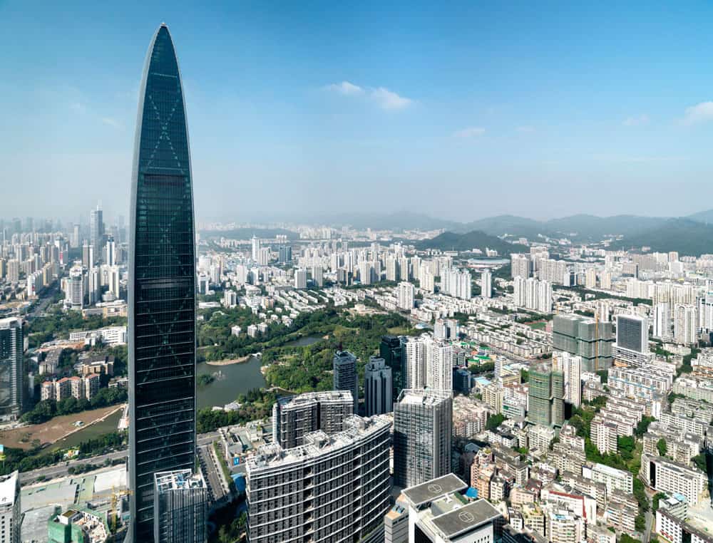 KingKey (KK) 100, rascacielos emblemático de Farrells en Shenzhen, China