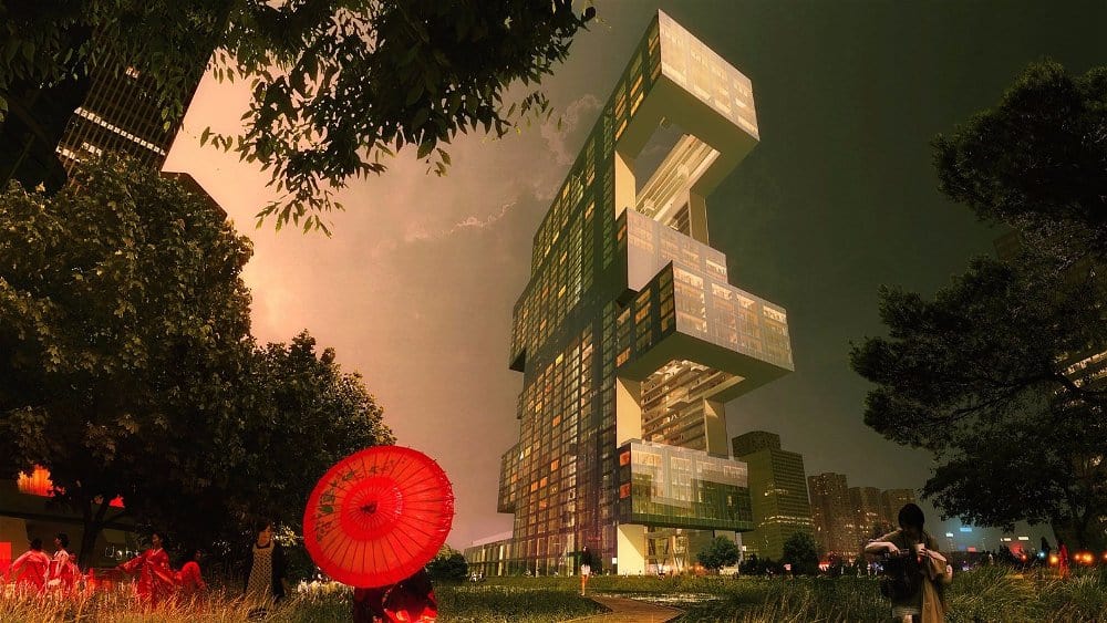 distrito de negocios internacional de yongsan por rex architects proyecto R6 visualización 3
