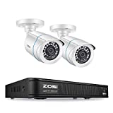 Sistema de cámara de seguridad para el hogar ZOSI H.265 + 1080P, 4 ...
